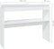 vidaXL - Wandtafel - 102x30x80 - cm - bewerkt - hout - wit