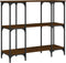 vidaXL - Wandtafel - 102x35x90 - cm - bewerkt - hout - bruin - eikenkleur