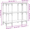 vidaXL - Wandtafel - 102x35x90 - cm - bewerkt - hout - bruin - eikenkleur