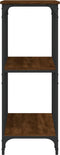 vidaXL - Wandtafel - 102x35x90 - cm - bewerkt - hout - bruin - eikenkleur