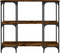 vidaXL - Wandtafel - 102x35x90 - cm - bewerkt - hout - gerookt - eikenkleurig