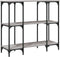 vidaXL - Wandtafel - 102x35x90 - cm - bewerkt - hout - grijs - sonoma - eikenkleurig