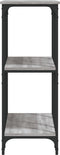 vidaXL - Wandtafel - 102x35x90 - cm - bewerkt - hout - grijs - sonoma - eikenkleurig