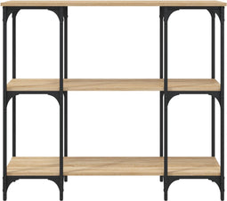 vidaXL - Wandtafel - 102x35x90 - cm - bewerkt - hout - sonoma - eikenkleurig