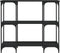 vidaXL - Wandtafel - 102x35x90 - cm - bewerkt - hout - zwart