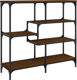 vidaXL - Wandtafel - 103x32x95 - cm - bewerkt - hout - bruin - eikenkleur