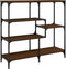 vidaXL - Wandtafel - 103x32x95 - cm - bewerkt - hout - bruin - eikenkleur