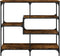 vidaXL - Wandtafel - 103x32x95 - cm - bewerkt - hout - gerookt - eikenkleurig