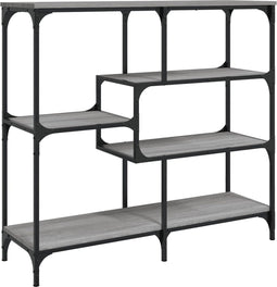 vidaXL - Wandtafel - 103x32x95 - cm - bewerkt - hout - grijs - sonoma - eikenkleurig
