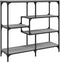 vidaXL - Wandtafel - 103x32x95 - cm - bewerkt - hout - grijs - sonoma - eikenkleurig