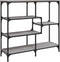 vidaXL - Wandtafel - 103x32x95 - cm - bewerkt - hout - grijs - sonoma - eikenkleurig
