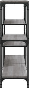 vidaXL - Wandtafel - 103x32x95 - cm - bewerkt - hout - grijs - sonoma - eikenkleurig