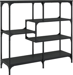 vidaXL - Wandtafel - 103x32x95 - cm - bewerkt - hout - zwart