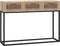 vidaXL - Wandtafel - 105x30x75 - cm - bewerkt - hout - en - ijzer