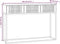 vidaXL - Wandtafel - 105x30x75 - cm - bewerkt - hout - en - ijzer