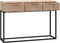 vidaXL - Wandtafel - 105x30x75 - cm - bewerkt - hout - en - ijzer