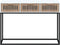 vidaXL - Wandtafel - 105x30x75 - cm - bewerkt - hout - en - ijzer - wit