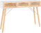 vidaXL - Wandtafel - 105x30x75 - cm - massief - grenenhout - en - natuurlijk - rattan