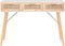 vidaXL - Wandtafel - 105x30x75 - cm - massief - grenenhout - en - natuurlijk - rattan