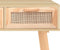 vidaXL - Wandtafel - 105x30x75 - cm - massief - grenenhout - en - natuurlijk - rattan