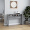 vidaXL - Wandtafel - 105x30x80 - cm - bewerkt - hout - betongrijs