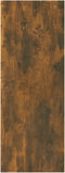 vidaXL - Wandtafel - 105x30x80 - cm - bewerkt - hout - gerookt - eikenkleurig
