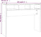 vidaXL - Wandtafel - 105x30x80 - cm - bewerkt - hout - gerookt - eikenkleurig