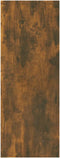 vidaXL - Wandtafel - 105x30x80 - cm - bewerkt - hout - gerookt - eikenkleurig
