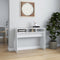 vidaXL - Wandtafel - 105x30x80 - cm - bewerkt - hout - hoogglans - wit