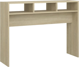 vidaXL - Wandtafel - 105x30x80 - cm - bewerkt - hout - sonoma - eikenkleurig
