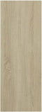 vidaXL - Wandtafel - 105x30x80 - cm - bewerkt - hout - sonoma - eikenkleurig