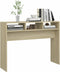 vidaXL - Wandtafel - 105x30x80 - cm - bewerkt - hout - sonoma - eikenkleurig