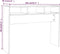 vidaXL - Wandtafel - 105x30x80 - cm - bewerkt - hout - wit
