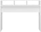 vidaXL - Wandtafel - 105x30x80 - cm - bewerkt - hout - wit