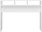vidaXL - Wandtafel - 105x30x80 - cm - bewerkt - hout - wit