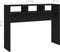vidaXL - Wandtafel - 105x30x80 - cm - bewerkt - hout - zwart