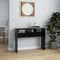 vidaXL - Wandtafel - 105x30x80 - cm - bewerkt - hout - zwart