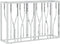 vidaXL - Wandtafel - 110x30x70 - cm - roestvrij - staal - en - glas
