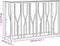 vidaXL - Wandtafel - 110x30x70 - cm - roestvrij - staal - en - glas