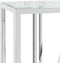 vidaXL - Wandtafel - 110x30x70 - cm - roestvrij - staal - en - glas