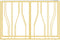 vidaXL - Wandtafel - 110x30x70 - cm - roestvrij - staal - en - glas