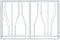 vidaXL - Wandtafel - 110x30x70 - cm - roestvrij - staal - en - glas