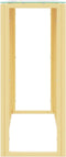 vidaXL - Wandtafel - 110x30x70 - cm - roestvrij - staal - en - glas