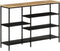 vidaXL - Wandtafel - 110x30x75 - cm - massief - ruw - mangohout - en - ijzer