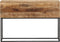 vidaXL - Wandtafel - 110x30x75 - cm - massief - ruw - mangohout - en - ijzer