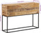 vidaXL - Wandtafel - 110x30x75 - cm - massief - ruw - mangohout - en - ijzer