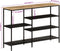 vidaXL - Wandtafel - 110x30x75 - cm - massief - ruw - mangohout - en - ijzer