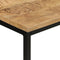 vidaXL - Wandtafel - 110x30x75 - cm - massief - ruw - mangohout - en - ijzer