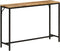 vidaXL - Wandtafel - 110x30x75 - cm - massief - ruw - mangohout - en - ijzer