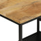 vidaXL - Wandtafel - 110x30x75 - cm - massief - ruw - mangohout - en - ijzer
